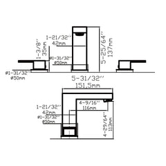 DAKOTA Dakota Plumbing DSF-34B8W00CR Kennedy Widespread Faucet