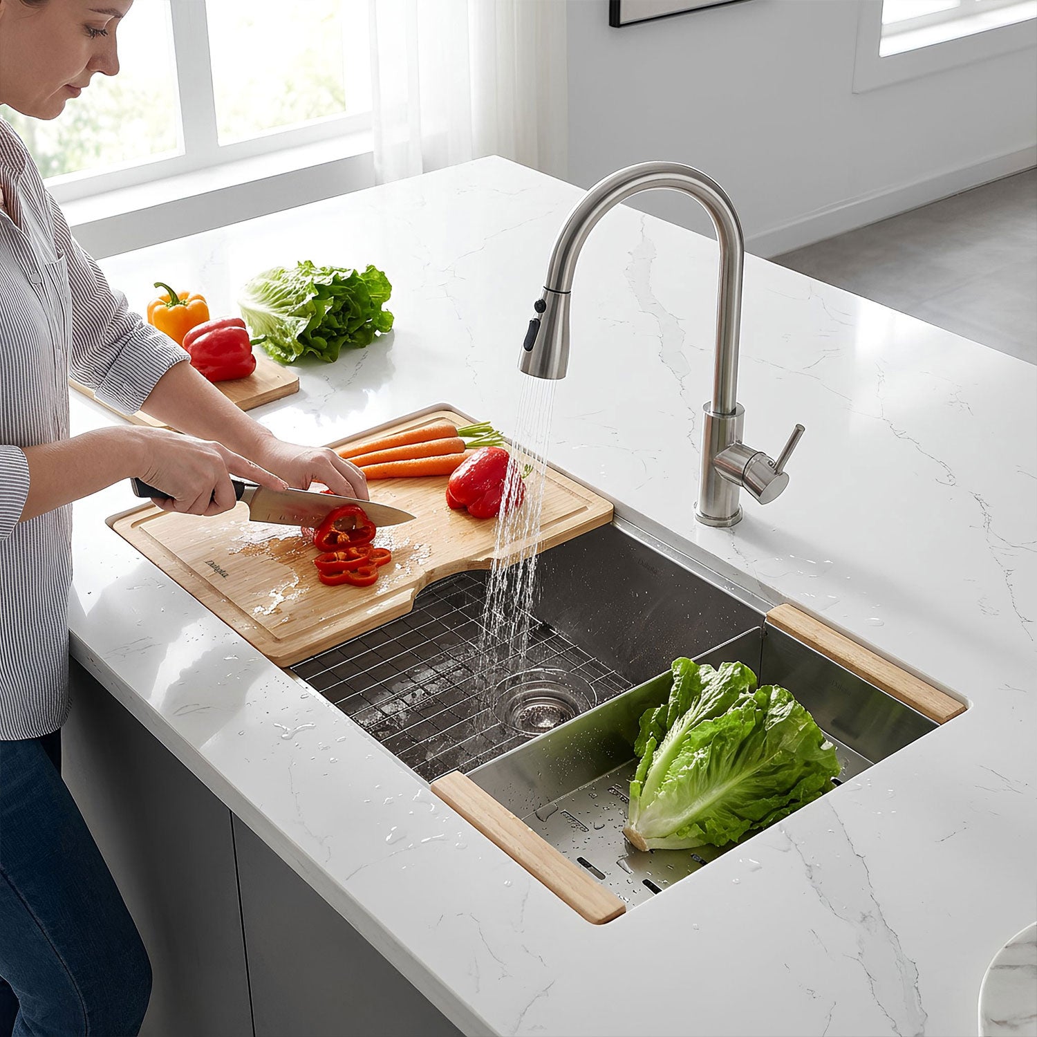 DAKOTA Dakota Plumbing Products DSL-3319 Workstation Kitchen Sink