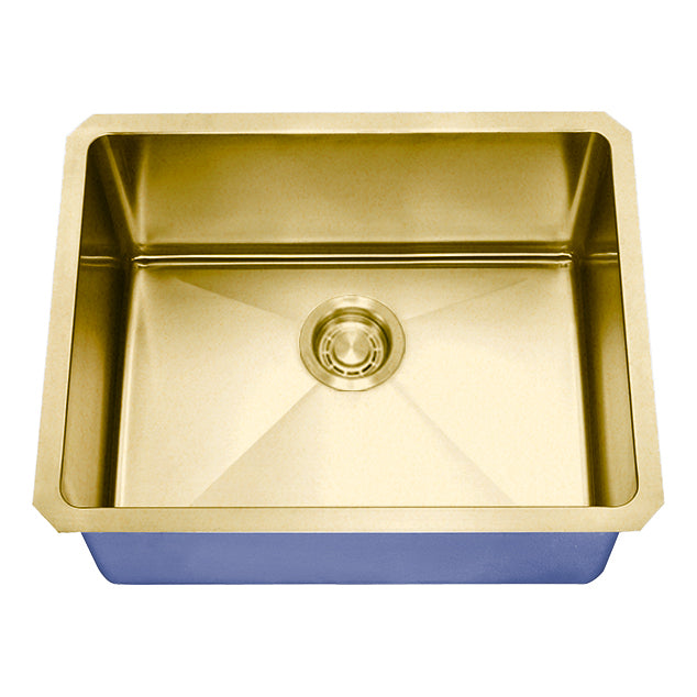 DAKOTA Dakota Plumbing Products DSM-2318GD Undermount Bar Sink Gold