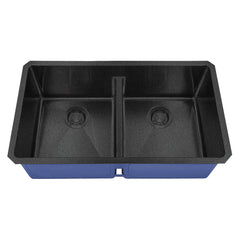 DAKOTA Dakota Plumbing Products DSM-5050LDGBK Undermount Kitchen Sink