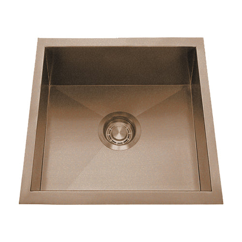 DAKOTA Dakota Plumbing Products DSZ-1616CP Undermount Bar Sink Copper