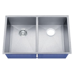 DAKOTA Dakota Plumbing Products DSZ-5050SV Zoria Double Bowl Sink