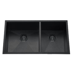 DAKOTA Dakota Plumbing DSZ-6040GBK 60/40 Undermount Kitchen Sink Gunmetal