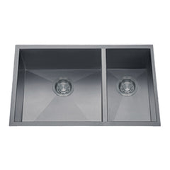 DAKOTA Dakota Plumbing DSZ-7030SV 70/30 Undermount Kitchen Sink Silver