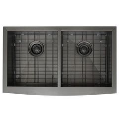 DAKOTA Dakota Plumbing Products DSZ-A5050GBK Apron Sink Gunmetal