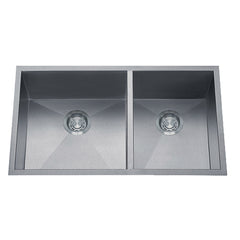 DAKOTA Dakota Plumbing Products DSZ-6040SV Zoria 60/40 Undermount Sink
