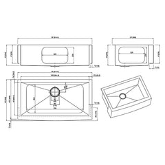 DAKOTA Dakota Plumbing Products DSZ-A3620 Apron Kitchen Sink
