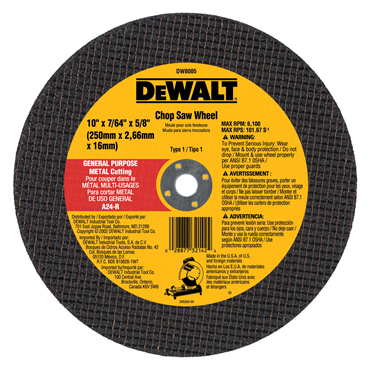 DEWALT DW8005 GRINDING & CUT OFF WHEELS