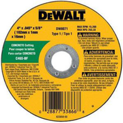 DEWALT DW8071 GRINDING & CUT OFF WHEELS