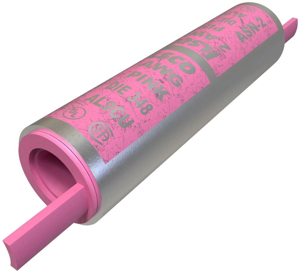 ILSCO Ilsco ASN-2 Surecrimp Aluminum Compression Sleeve, Conductor Size 2, Tin Plated, UL, CSA