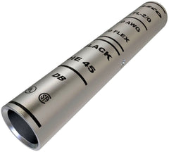 ILSCO CTL-2/0 Surecrimp Copper Compression Sleeve, Conductor Size 2/0, Long Barrel, Tin Plated, UL, CSA