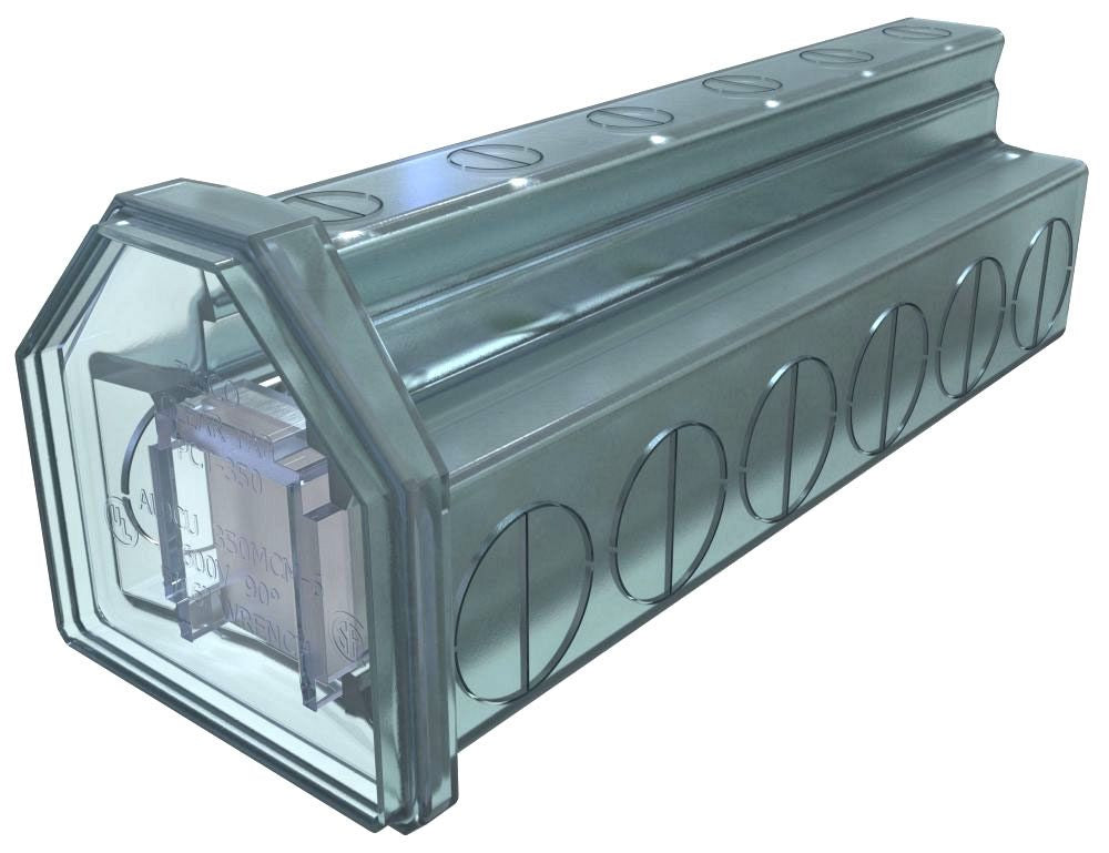 ILSCO ILSCO PCT-6-350 Cleartap Insulated Aluminum Multi-Tap Connector Dual Rated Conductor Range 350-6