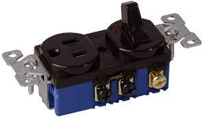 DIVERSITECH Diversitech ED5225 Toggle Switch, Receptacle Brown 2 Pole 3-Wire