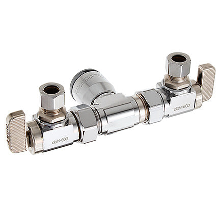 DAHL Dahl Valve EQG3-4001 1/2 QUICK-GRIP x 3/8 OD Comp x 3/8 OD Comp Dual Shut-Off