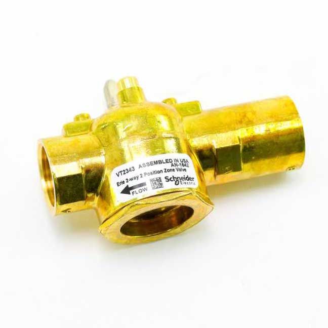 SCHNEIDER ELECTRIC Erie VT2343 3/4 Inverted Flare 2-Way Zone Valve Body 3.5 Cv