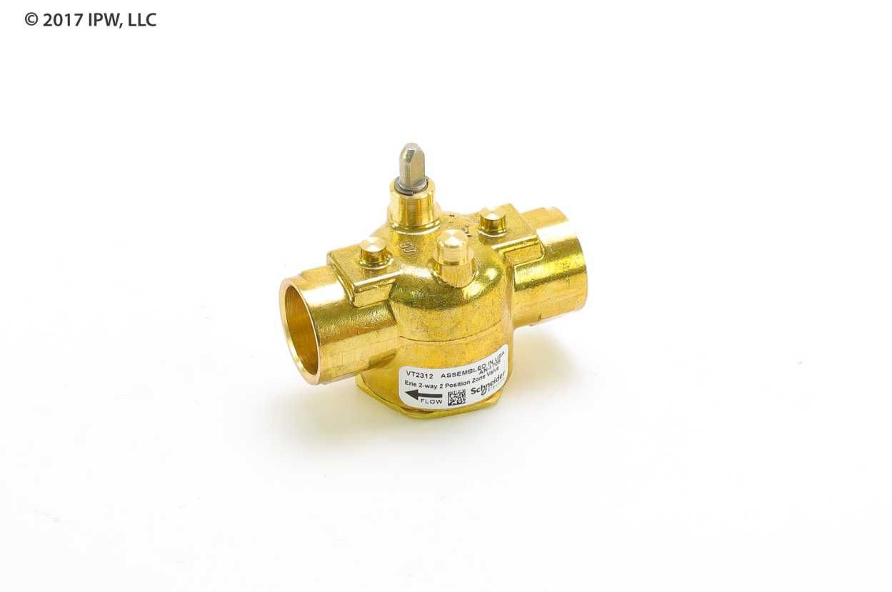 SCHNEIDER ELECTRIC Erie VT2312 2 Way 3X4 inch Sweat Valve 2.5 Cv Replacement VT2312