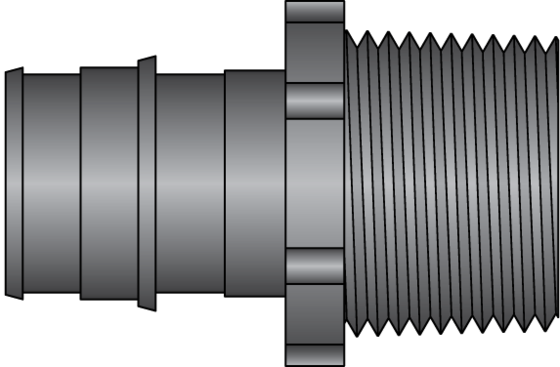 HEATLINK Heatlink EX17522 3/4 inches PEX F1960 x 3/4 inches Male Pipe Thread HPP Adapter
