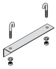 B-Line SB211312FB Flat Black Runway Wall Angle Support Kit