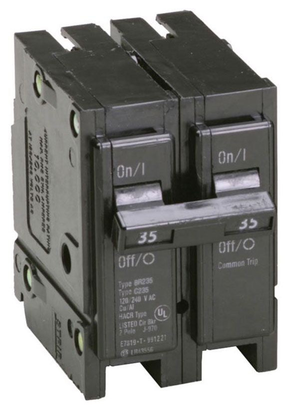 EATON EATON BR235 Type BR Plug-On Circuit Breaker 240 VAC 35 Amp 10 kAIC 2-Pole