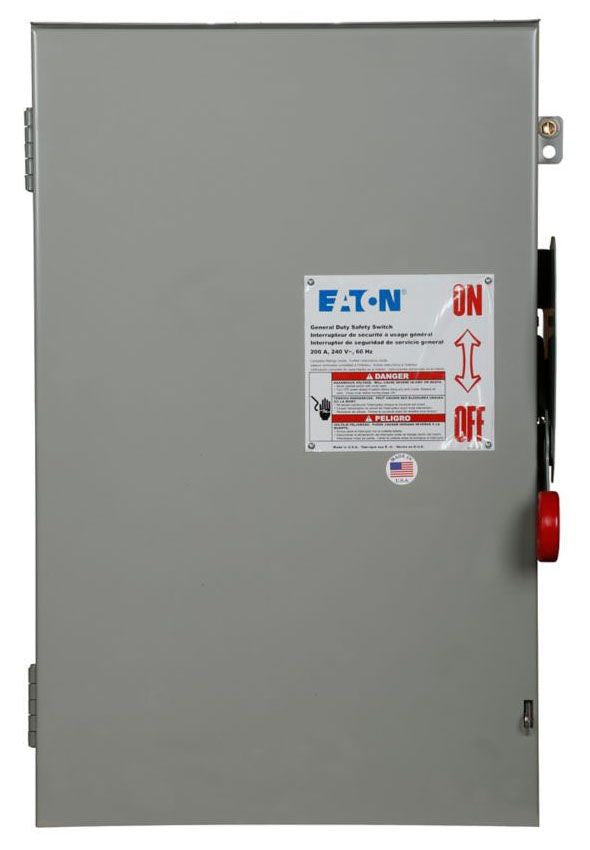 EATON EATON DG224NRK DG Series Cartridge Fusible General Duty Safety Switch 240 VAC 200 A