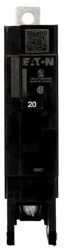 EATON Eaton GHB1020 Series C G Frame Bolt-On Molded Case Circuit Breaker 20 Amp 277 Vac 125 Vdc 14 kAIC