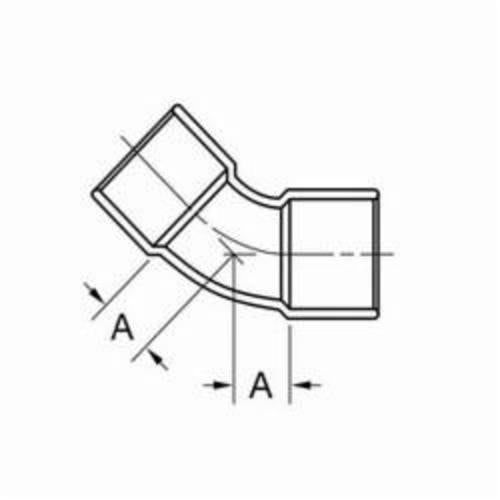 EPC EPC 10031106 Solder Tube 45 Deg Elbow, 3/4 In, C x C