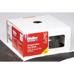 Weiler 36061 Vortec Pro 5 Crimped Wire Cup Brush .020 Steel Fill 5/8-11 UNC Nut