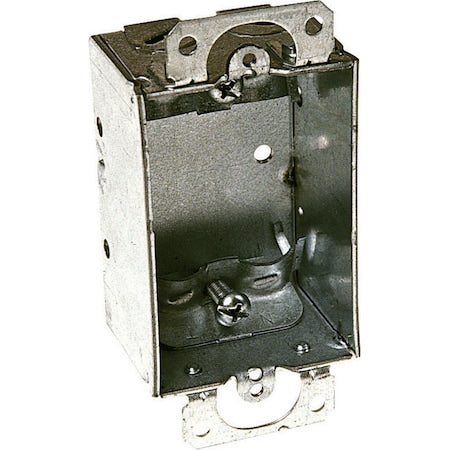 RACO Raco 410 3 in. x 2 in. Switch Box, 1-1/2 in. Deep, NMSC Clamps, Plaster Ears