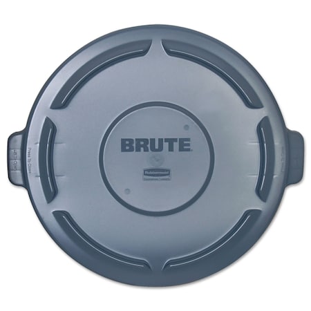 RUBBERMAID COMMERCIAL Rubbermaid FG264560GRAY BRUTE Round Container Lid, 24-1/2 inch Diameter, Gray
