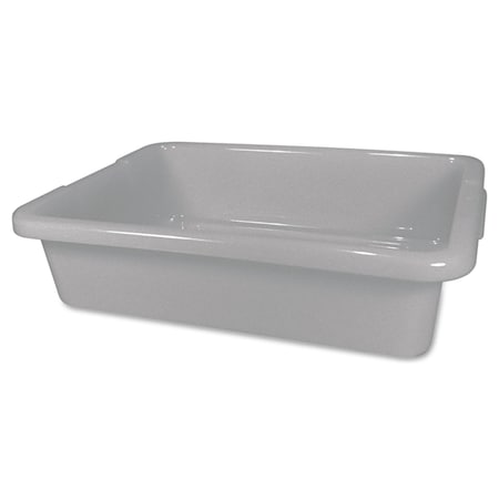 RUBBERMAID COMMERCIAL Rubbermaid Commercial FG334900GRAY Bus/Utility Tote 4 5/8 gal 15 in x 20 in x 5 in Gray