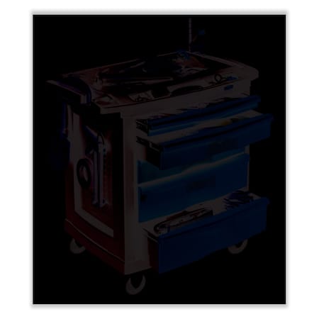 RUBBERMAID COMMERCIAL Rubbermaid Commercial FG773488BLA Five-Drawer Mobile Workcenter 32.5w x 20d x 33.5h Replacement MPN