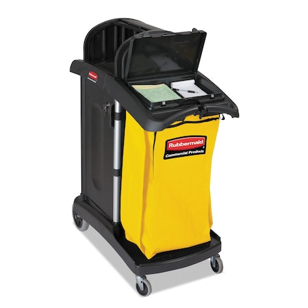 RUBBERMAID COMMERCIAL Rubbermaid Commercial FG9T7200BLA High Capacity Cleaning Cart, 21-3/4w x 49-3/4d x 38-3/8h