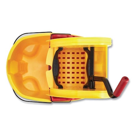 RUBBERMAID COMMERCIAL Rubbermaid Commercial FG757788YEL WaveBrake 2.0 Bucket/Wringer Combo 35 qt Yellow