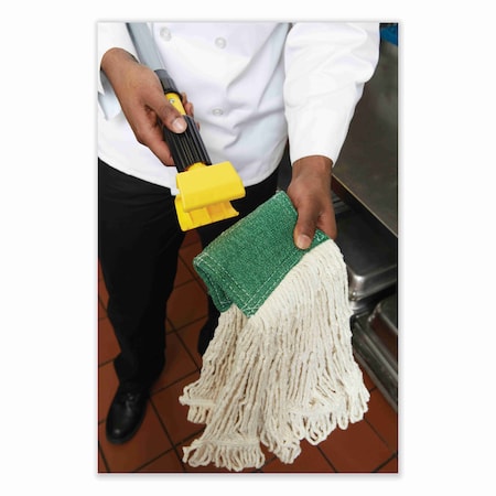 RUBBERMAID COMMERCIAL Rubbermaid Commercial FGH216000000 Gripper Wet Mop Handle Plastic Head 60 inches