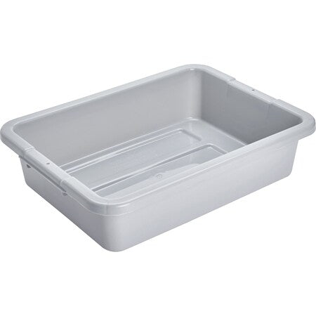 RUBBERMAID COMMERCIAL Rubbermaid Commercial FG334900GRAY Bus/Utility Tote 4 5/8 gal 15 in x 20 in x 5 in Gray