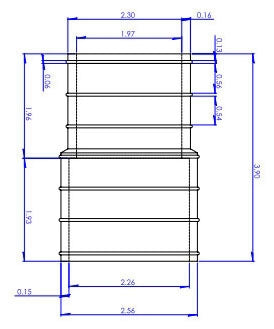 FERNCO Fernco 1059-150 1-1/2 x 1-1/2 Elastomeric PVC-DWV Flexible Coupling