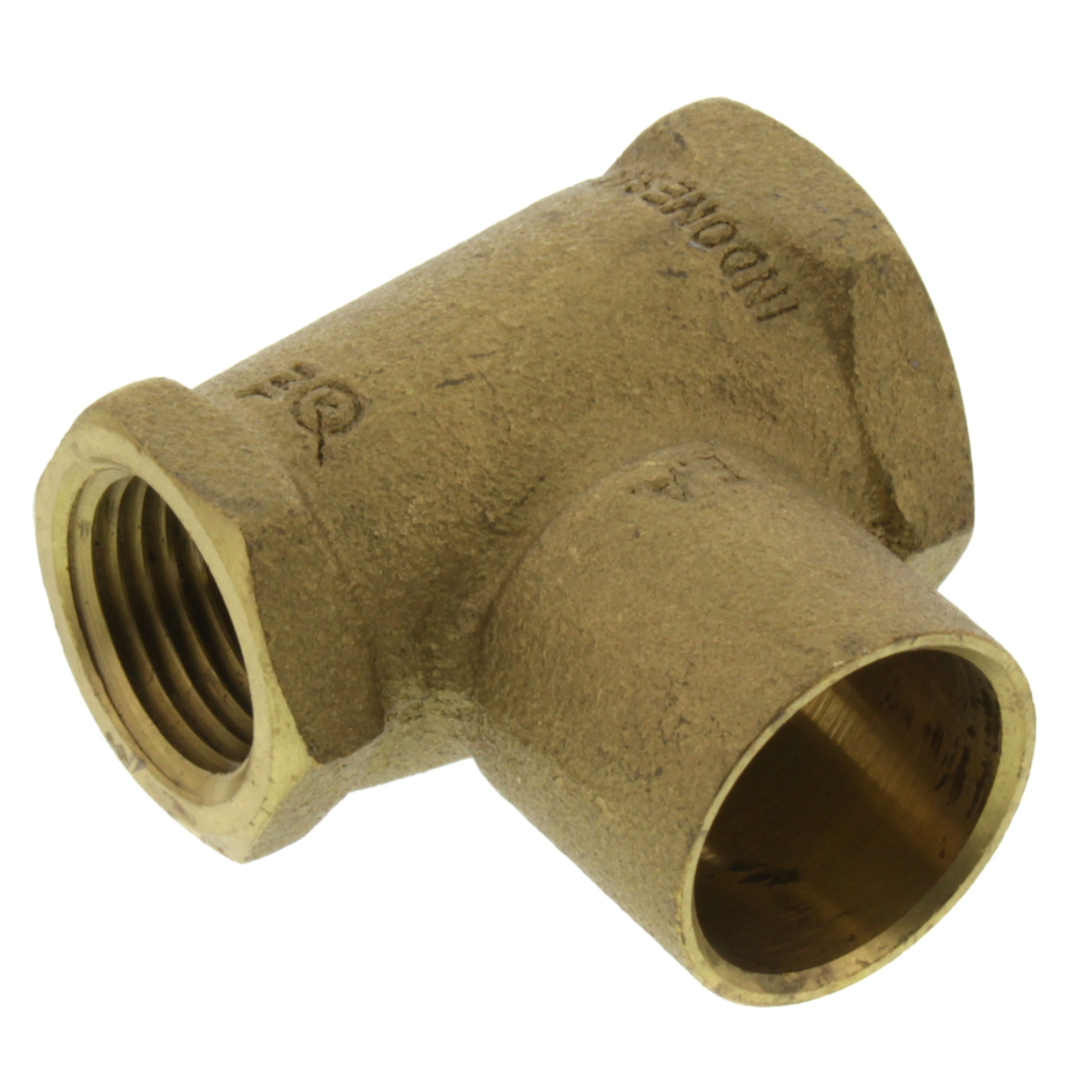 EVERFLOW Everflow FFCT2334-NL 3/4 X 1/2 X 3/4 NOM Cast Brass Reducing Tee F X F X C Lead Free