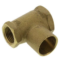 Everflow FFCT2334-NL 3/4 X 1/2 X 3/4 NOM Cast Brass Reducing Tee F X F X C Lead Free
