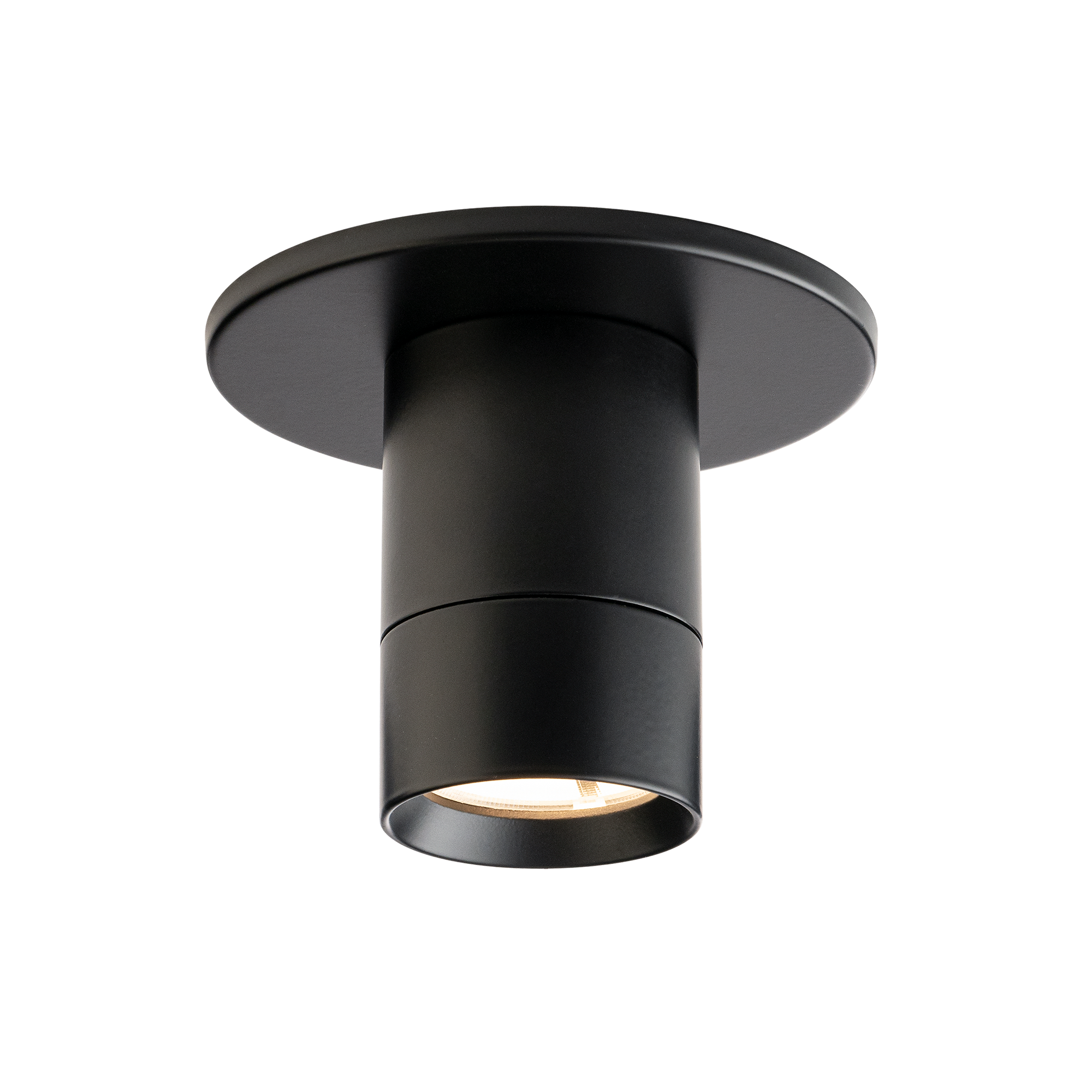 WAC Wac FM-240103-CS-BK Twist-N-Lite mini flush mount 12w 45 degree beam