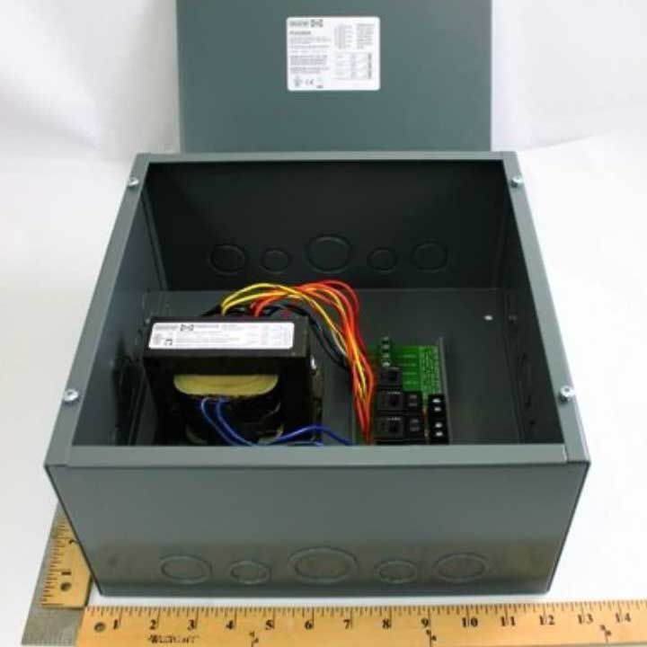 FUNCTIONAL DEVICES Functional Devices PSH300A 300VA Power Supply Three 100VA Class 2 Outputs 480/277/240/120 Vac to 24 Vac Metal Enclosure
