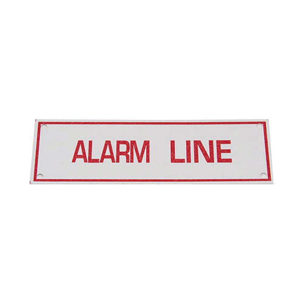 FPPI Fppi 02-014-00 alarm line sign 6 in. x 2 in.
