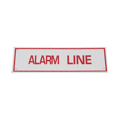 FPPI Fppi 02-014-00 alarm line sign 6 in. x 2 in.