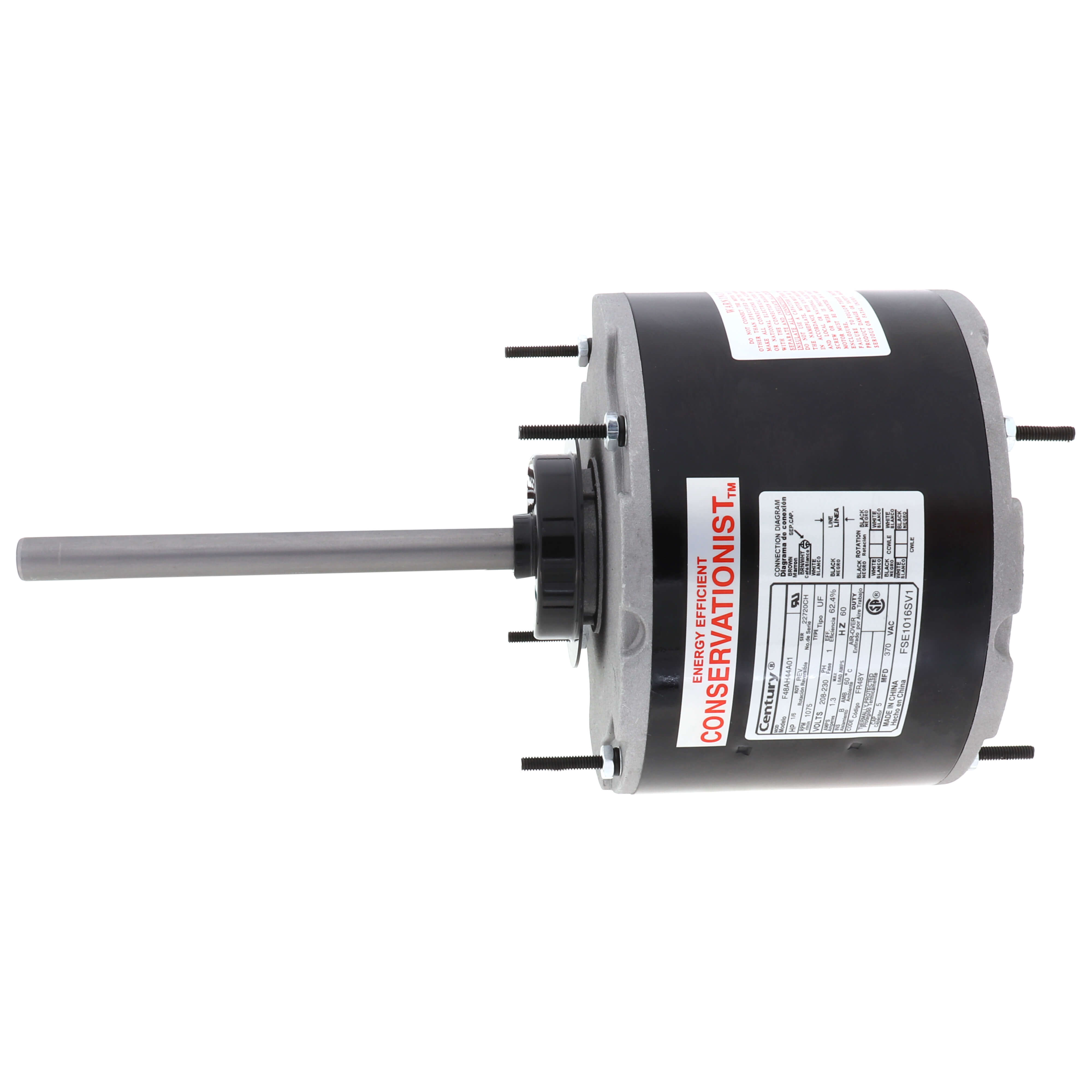 CENTURY MOTORS Regal Rexnord - Century Motors FSE1016SV1 | 1/6HP 208/230V 1075RPM 48 Mtr
