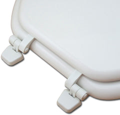Jones Stephens C002WD00 Elongated Wood Toilet Seat