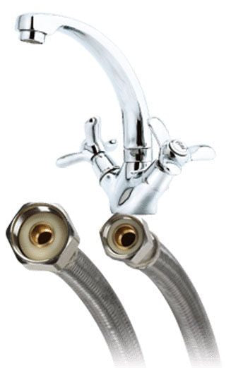 FLUIDMASTER Fluidmaster B6F20 Faucet Connector 20 inches Compression x Compression