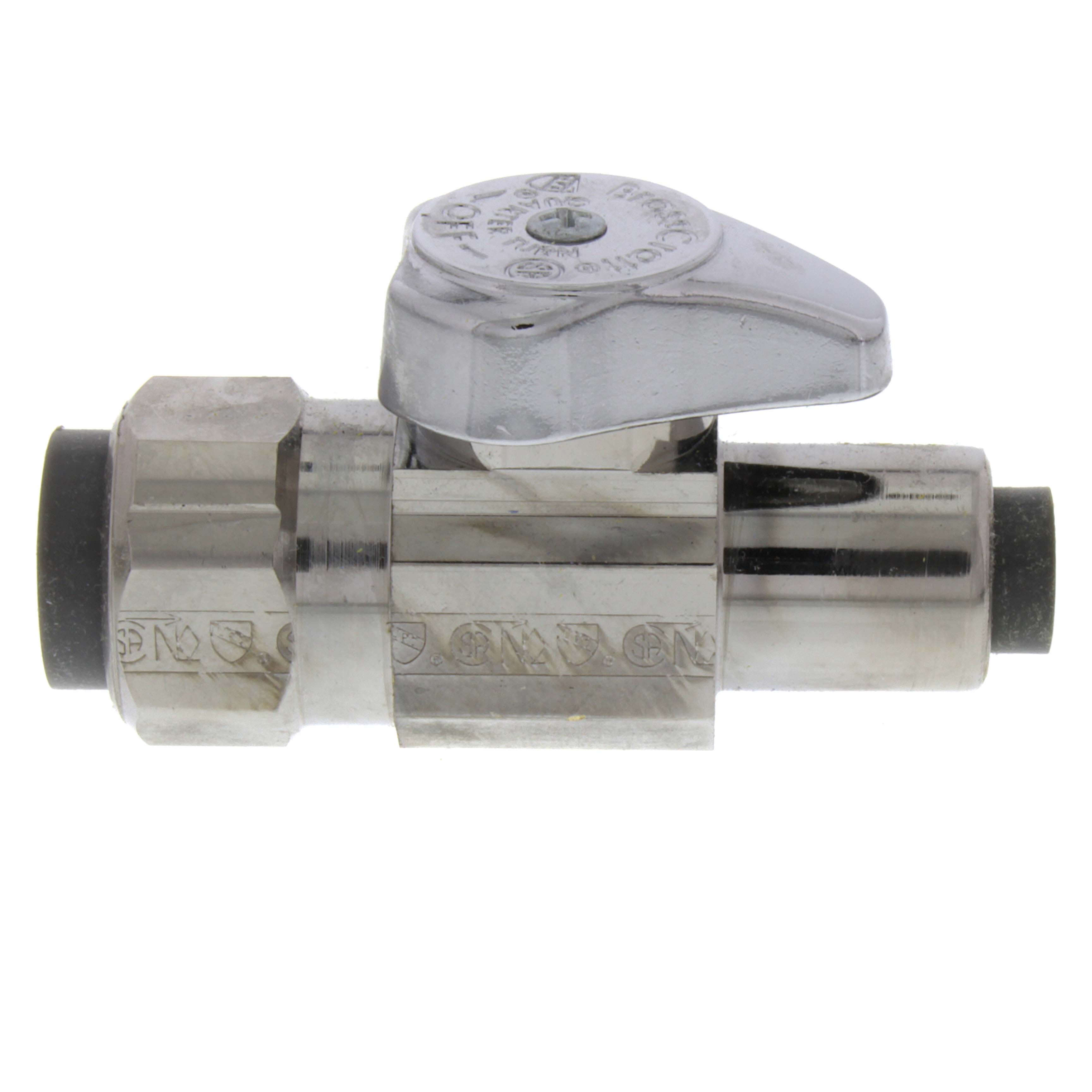 BRASSCRAFT BrassCraft G2QPS14X C Push-to-Connect x Push Lever Handle Straight Supply Stop Valve 1/2 x 3/8 in.