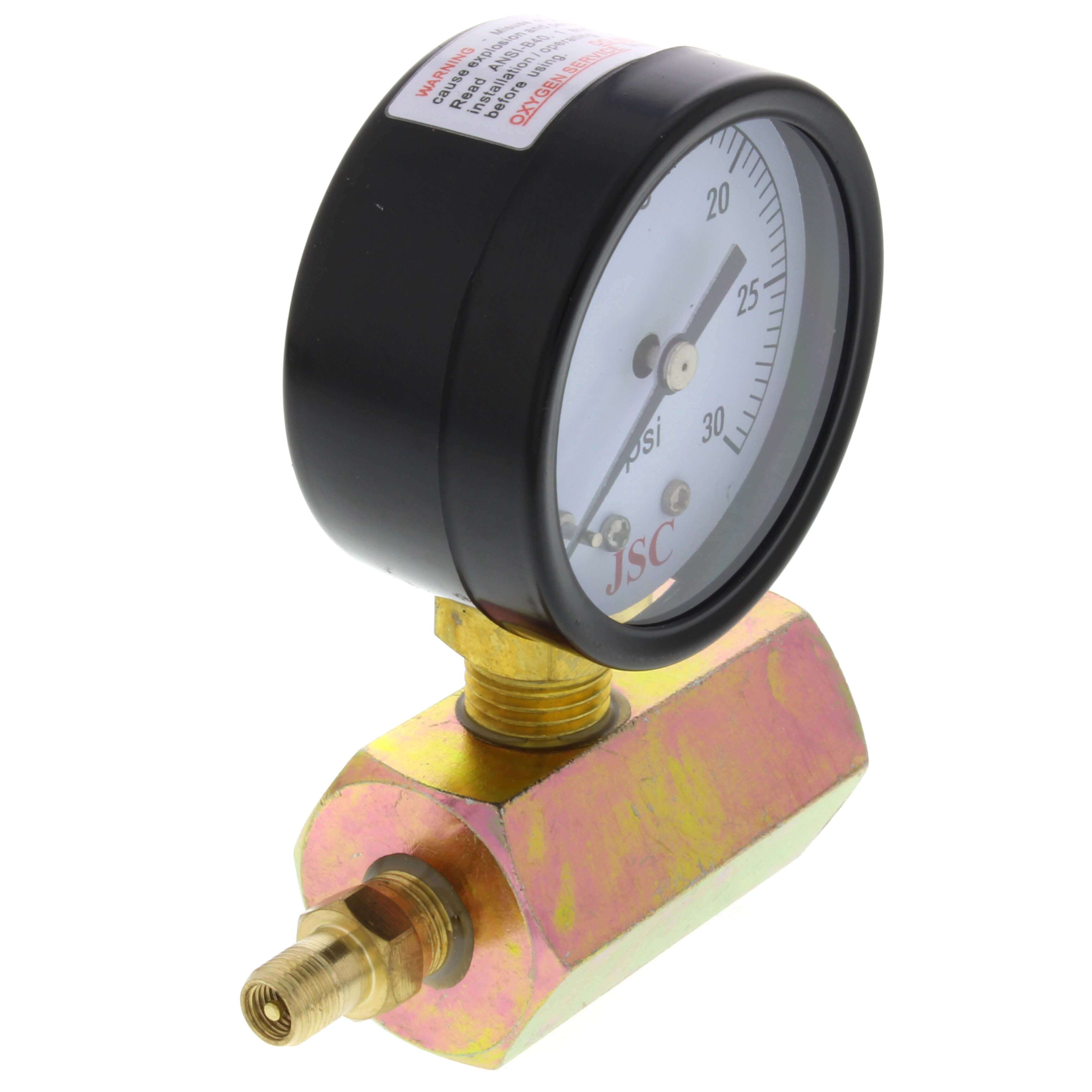 JONES STEPHENS Jones Stephens G64030 Gas Test Gauge Assembly 30 psi