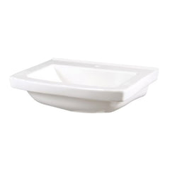 GERBER Gerber 12-512 Pedestal Bathroom Sink Top Single Hole White