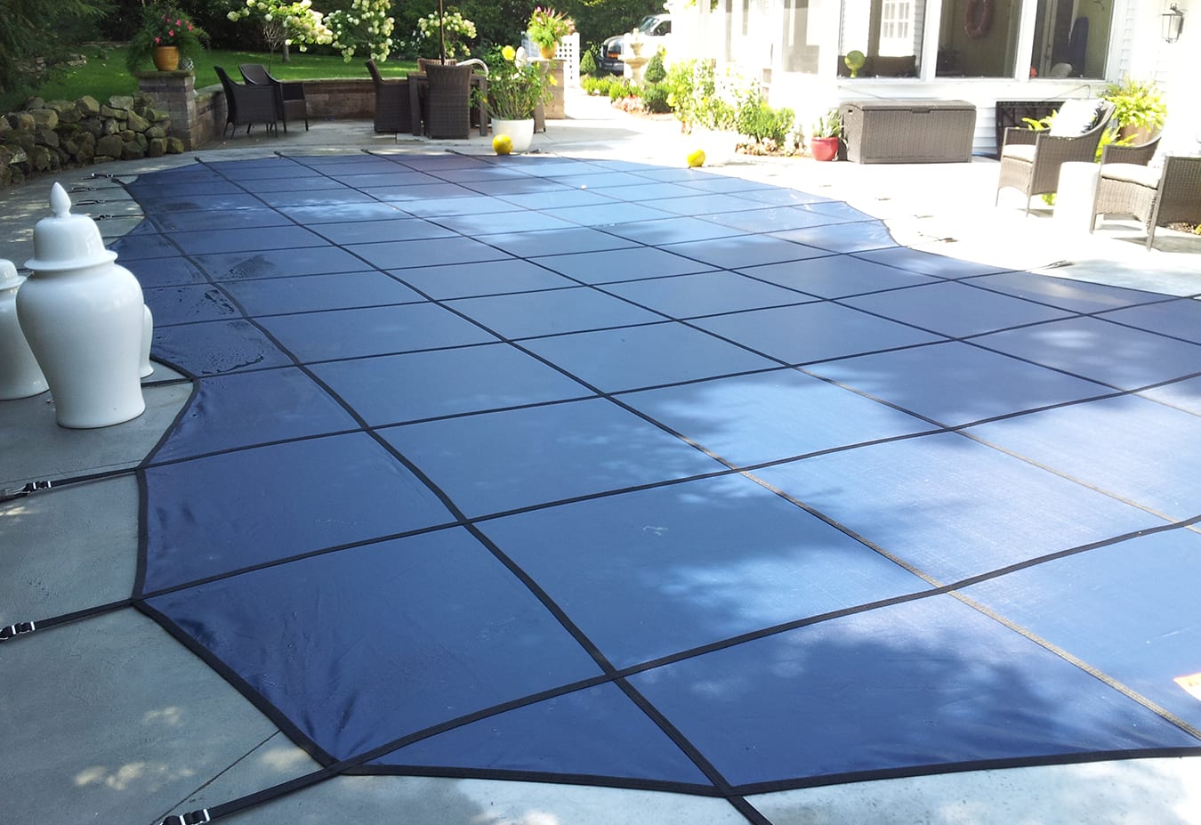 GLI POOL PRODUCTS GLI 20-1836RE-SAP-BLU GLI Mesh Safety Cover 18' x 36' Rectangle Blue