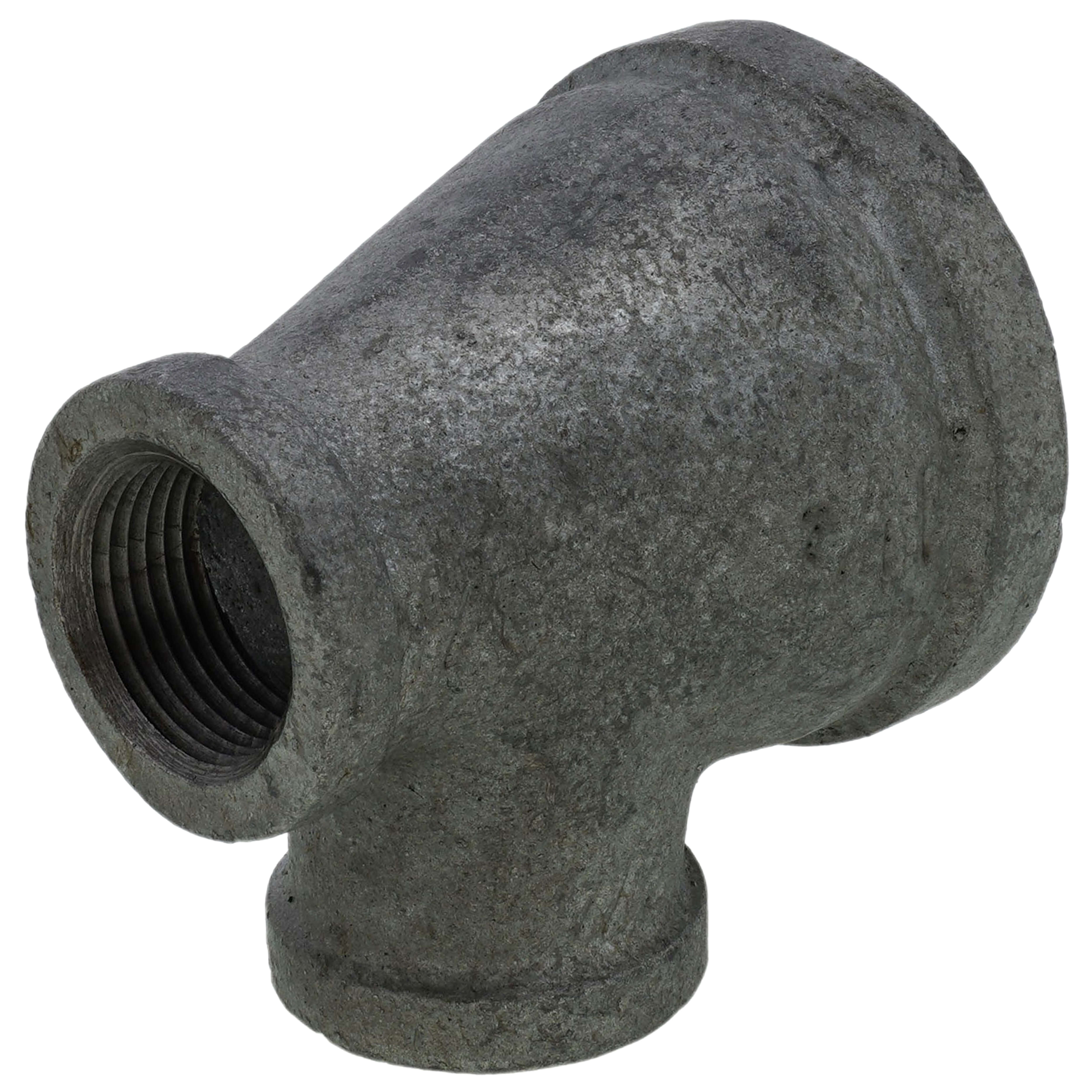 EVERFLOW Everflow GMRT1210 | 1-1/2 X 3/4 X 3/4 Galvanized Reducing Tee